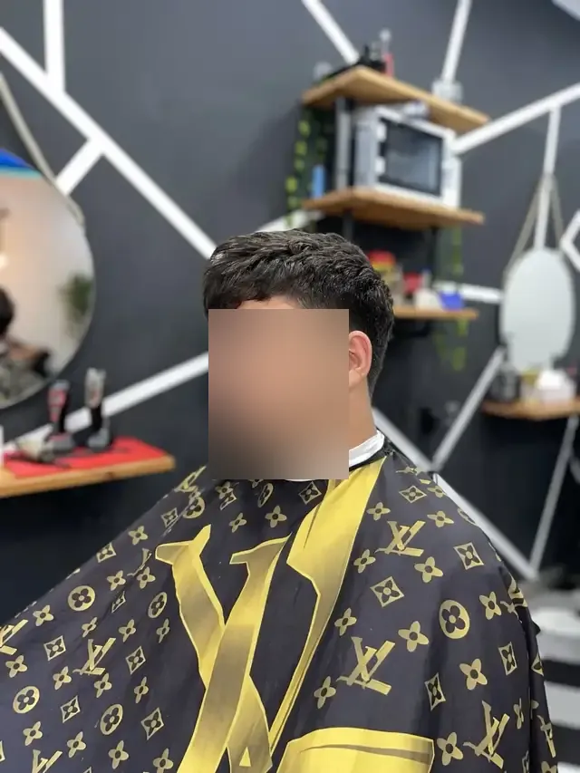 Corte realizado en la barbería